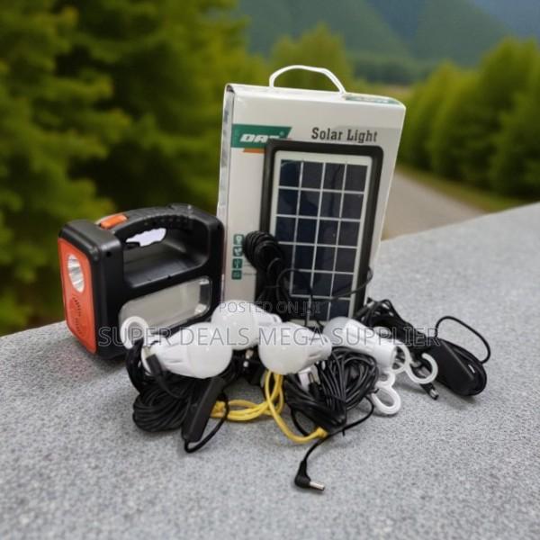 Dat at-9011b Home Solar Lighting Kit With Fm Radio, Usb Phone Charger