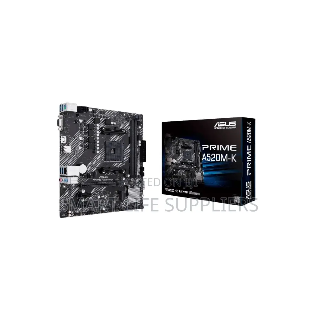 Asus A520m K Gaming Motherboard for Ryzen 3000, 4000 and 5000 Cpus