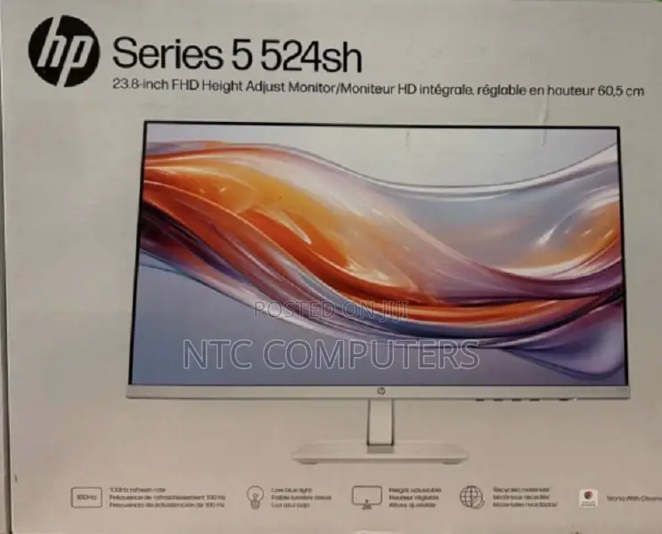 Hp Series 5 524sh 23.8" FHD Adjustable Monitor