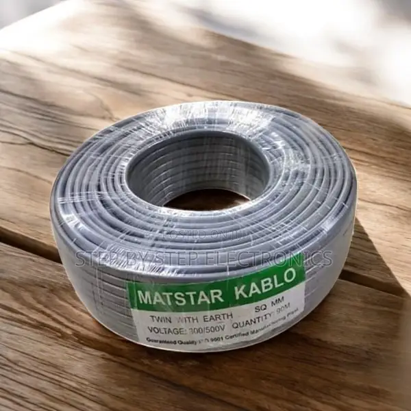 Durable 2.5mm Twin With Earth Electrical Cable 90m Roll – Grey Cover
