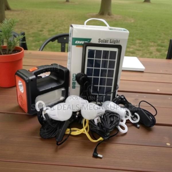 Dat at-9011b Portable Solar Lighting Kit With Torch and Radio