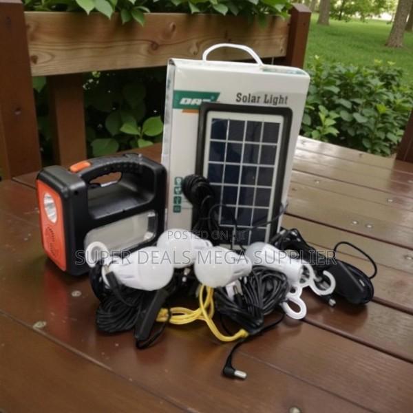 Dat at-9011b Solar Lighting System With Led Bulbs and Phone Charging