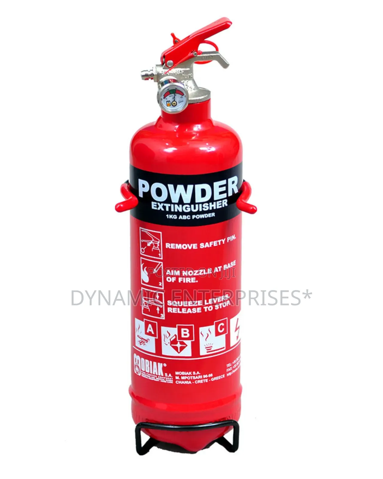 Mobiak 1kg Abc Powder Fire Extinguisher