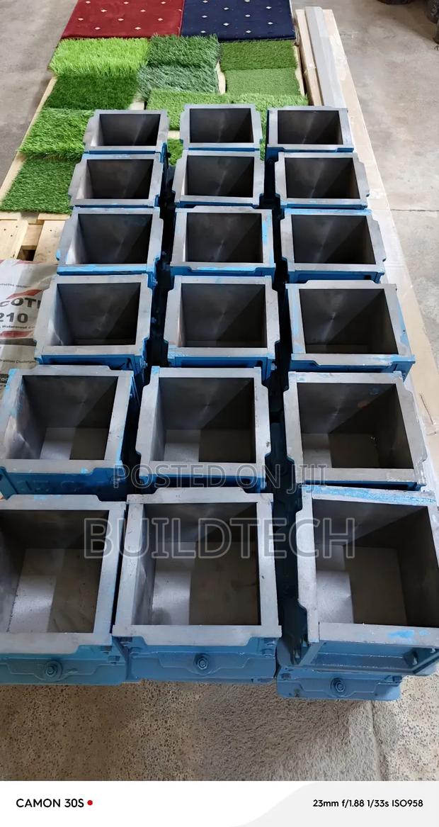 Concrete Test Cube Mould-Durable Cast Iron for Lab Site Use - thumbnail 2
