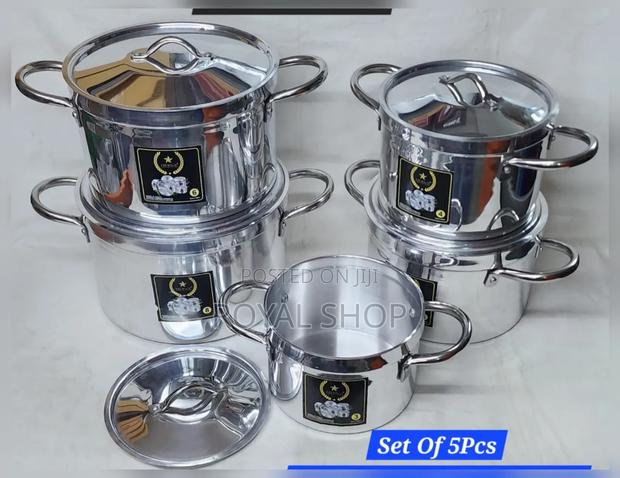 Aluminum Cooking Pot 5 PCS