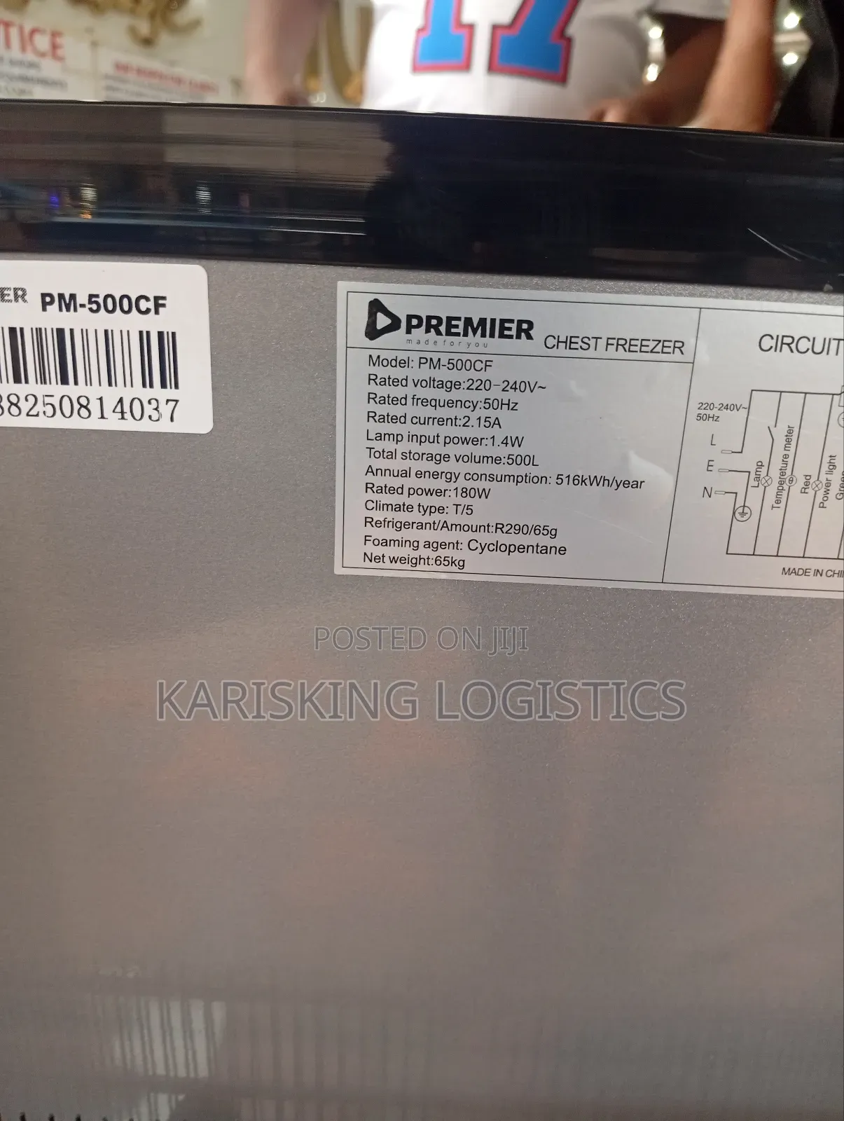 500l Chester Freezer 180 Watts