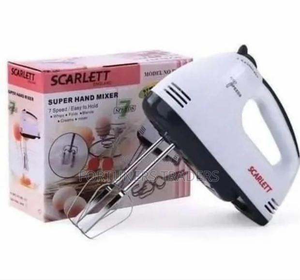 Scarlett Hand Mixer Machine Super 7 Speed Hand Mixer