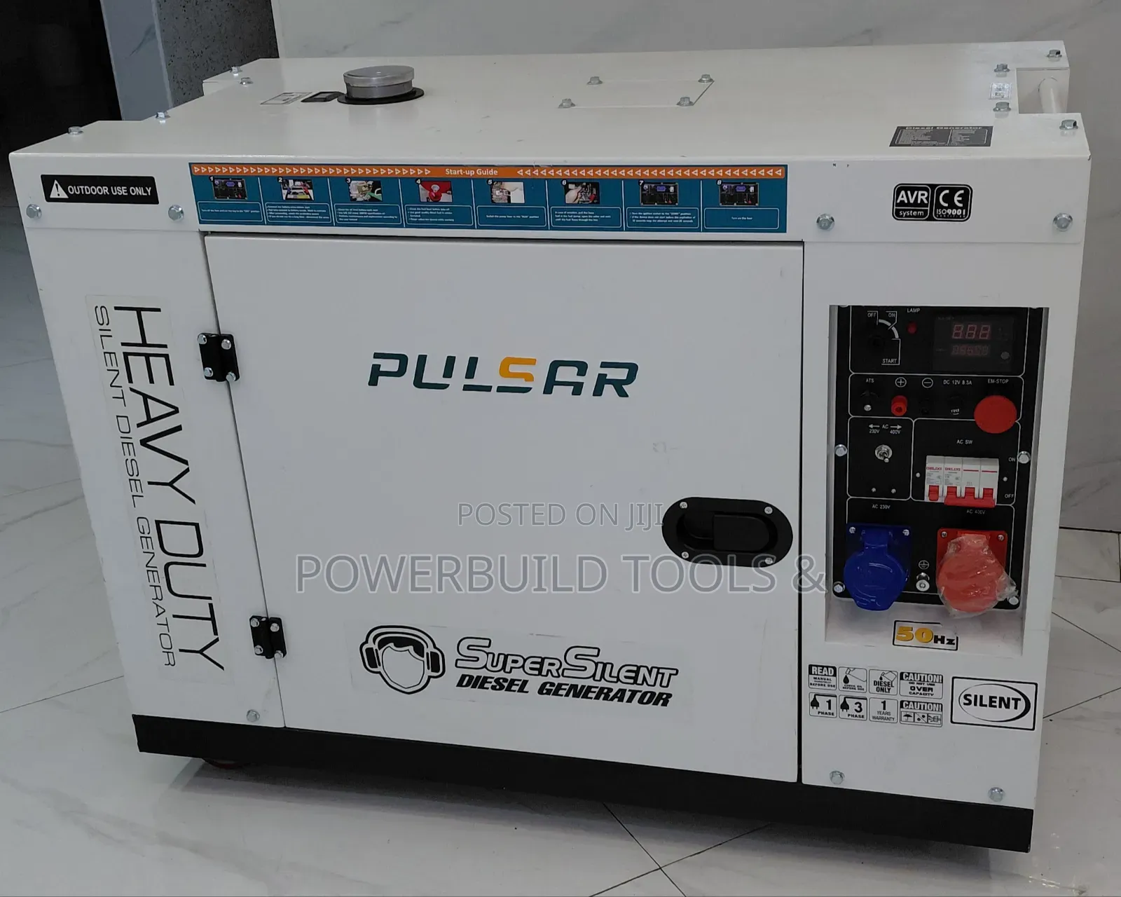 Pulsar 20kva Single/Three Phase Diesel Generator With Changeover