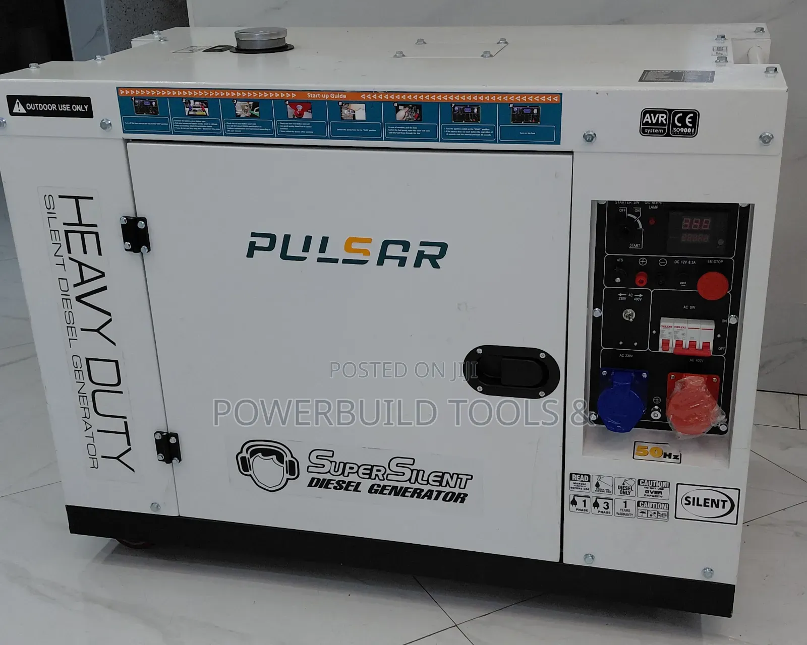 Pulsar 20kva Single/Three Phase Diesel Generator With Changeover