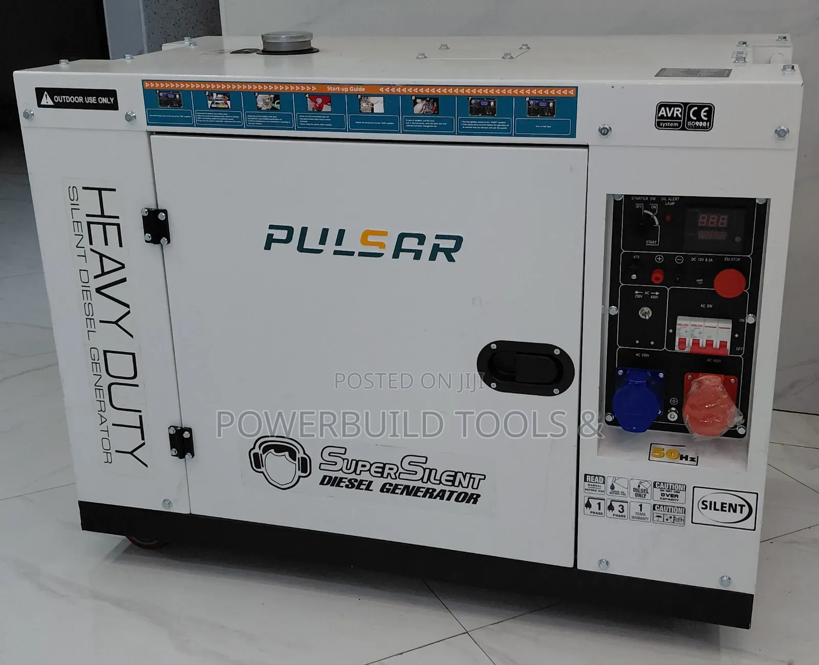 Pulsar 20kva Single/Three Phase Diesel Generator With Changeover