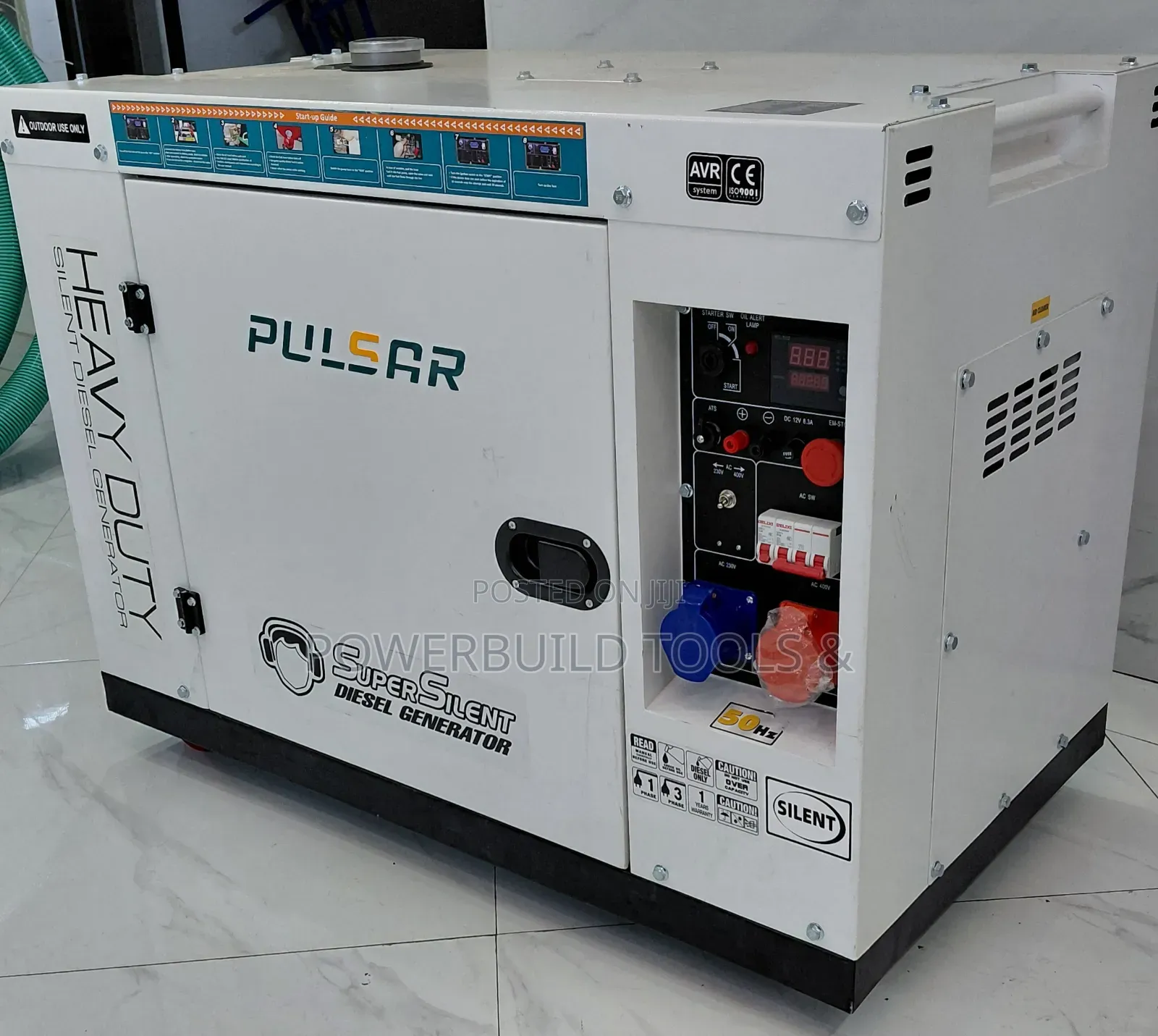 Pulsar 20kva Single/Three Phase Diesel Generator With Changeover