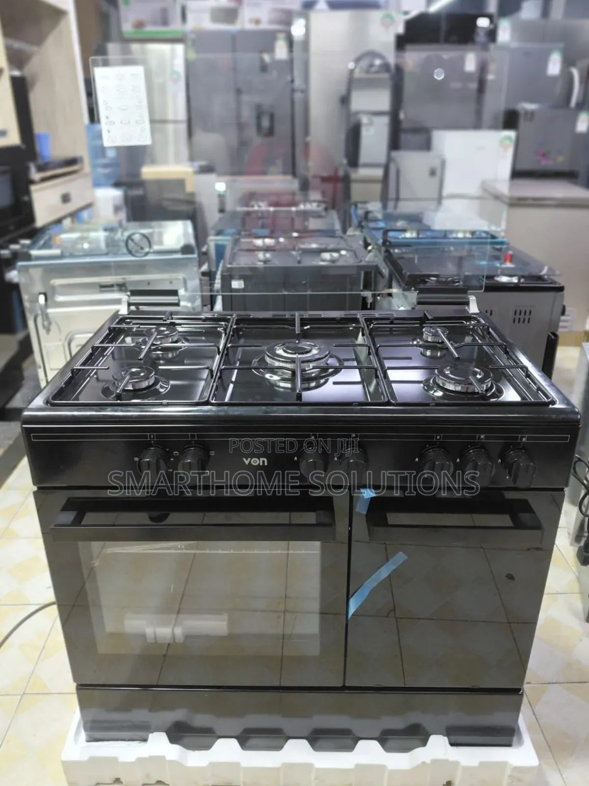 60*90 Von Vcf965031nsk 5 Gas Burner With Electric Oven
