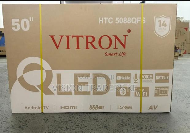 Vitron 50" Inches Qled Smart Android Frameless With Bluetooth - main view