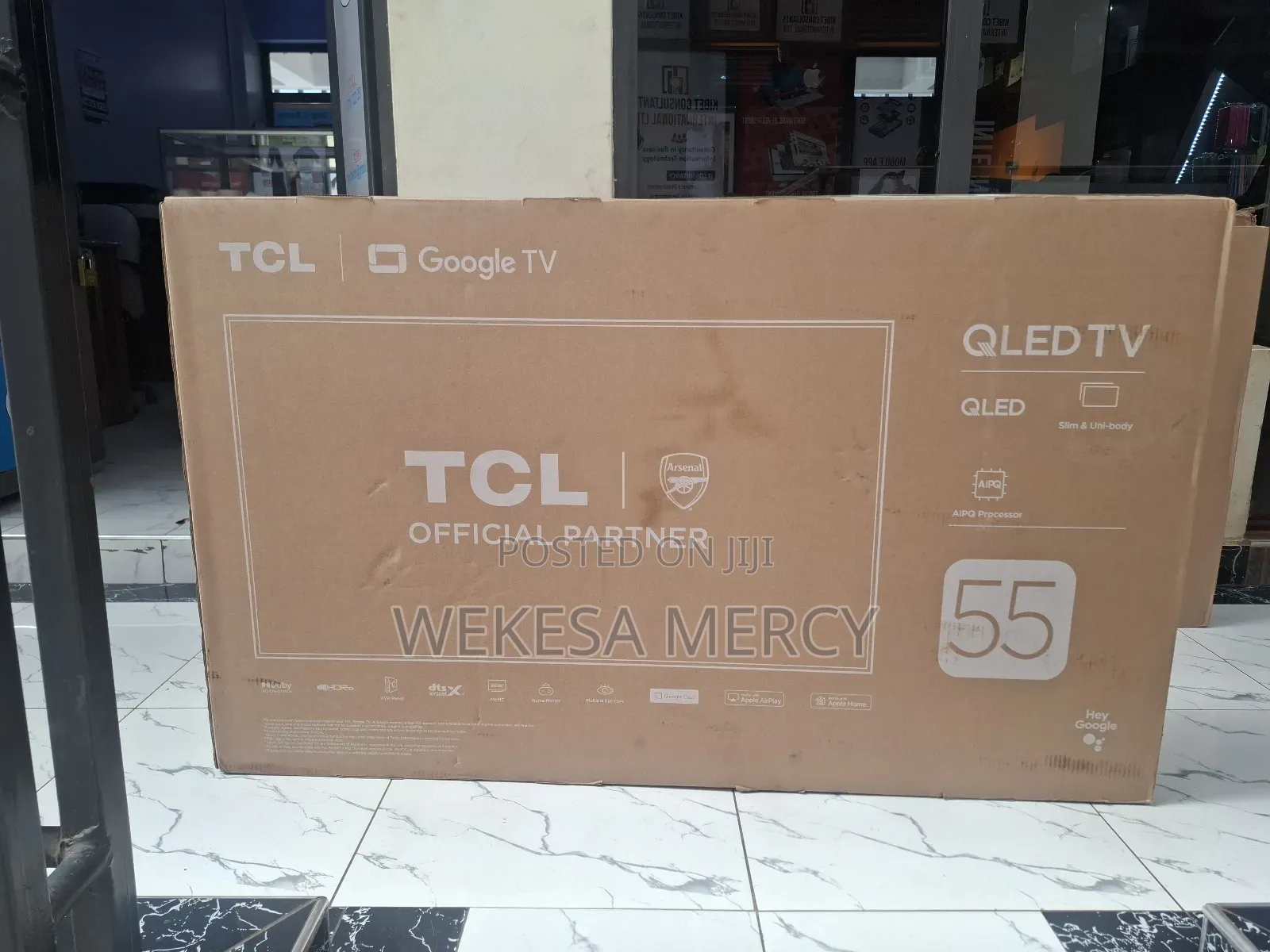TCL 55-Inch 55t6c Qled Google Tv (Bezel Less)