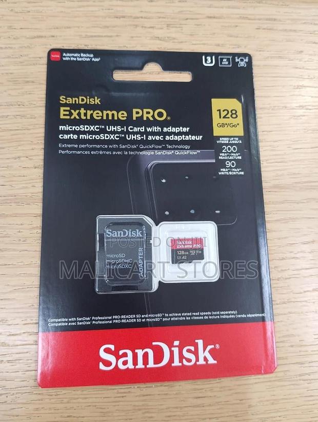 Sandisk Extreme Pro Microsdxc Uhs-I Card With Adapter 200mb/S –128gb