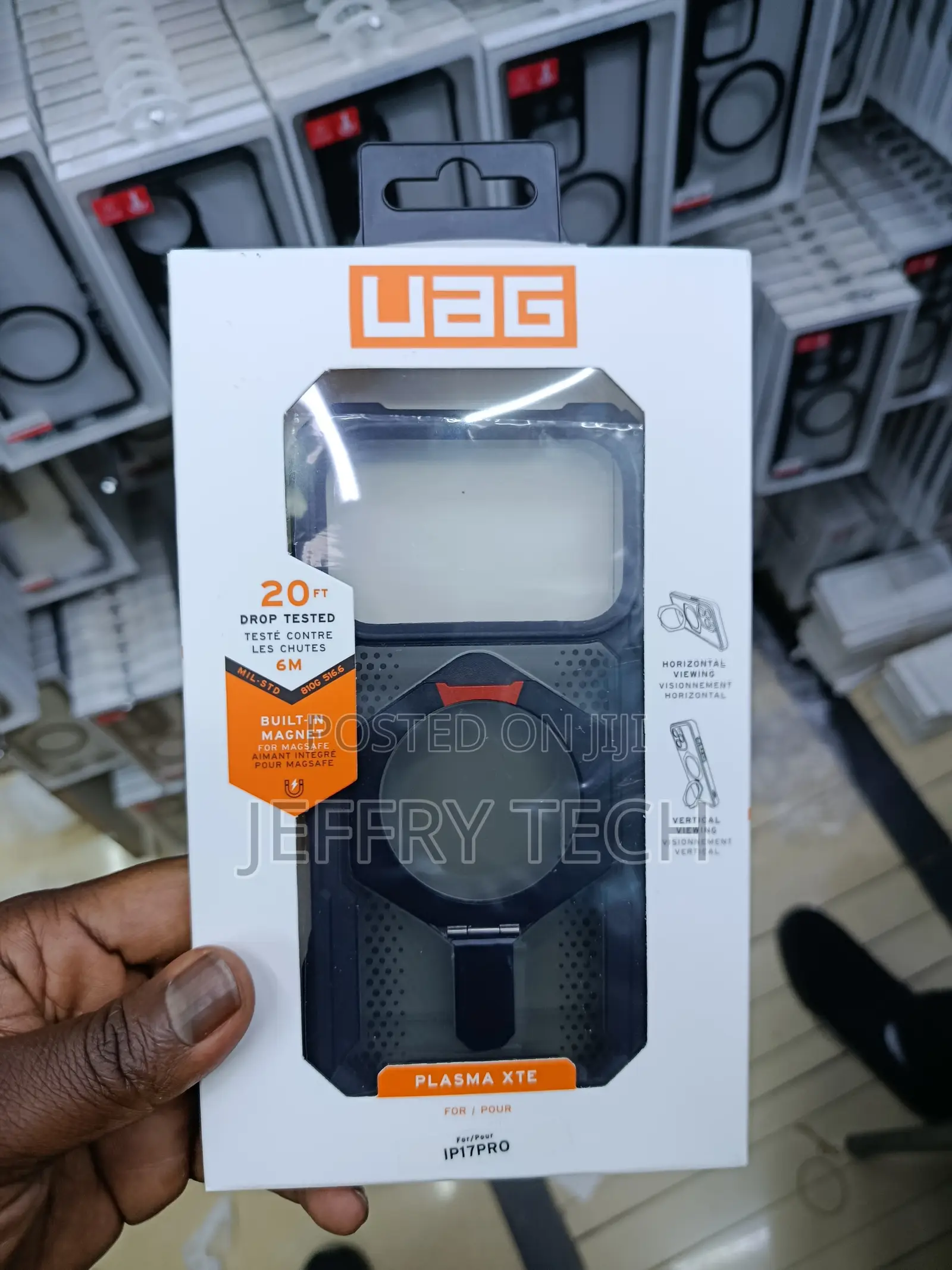 Bebere Urban Armor Gear iPhone 17 Pro Plasma Xte Magsafe Stand Case