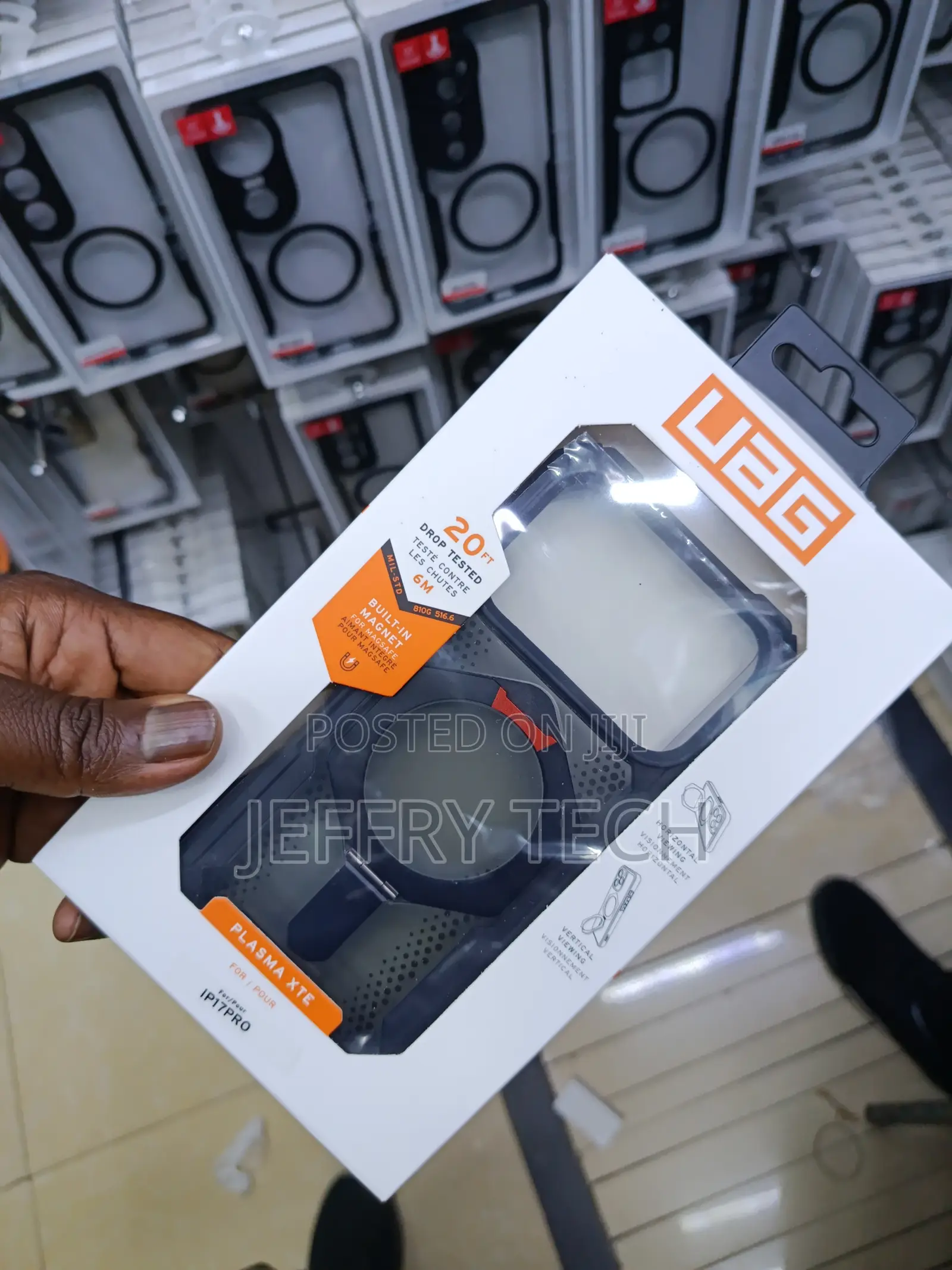 Bebere Urban Armor Gear iPhone 17 Pro Plasma Xte Magsafe Stand Case