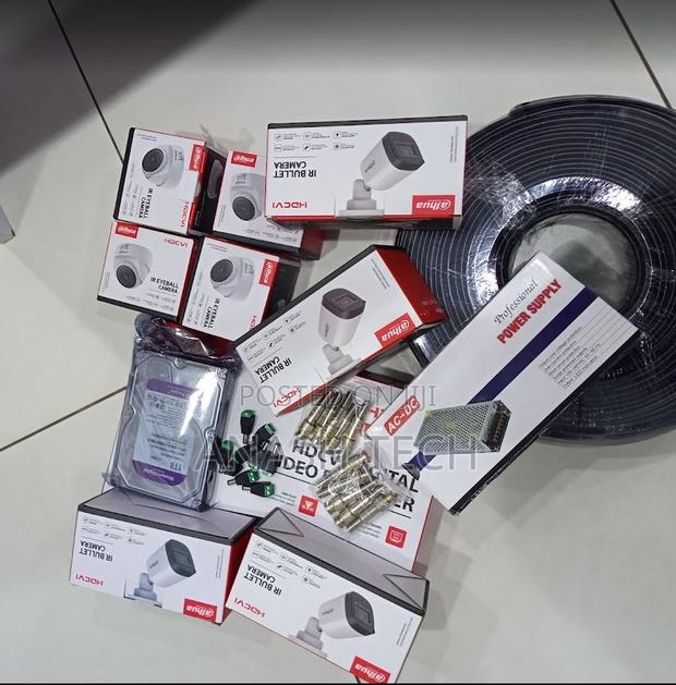 New 8 Channel Dahua Full Hd CCTV Camera Complete Kit With Night Vision