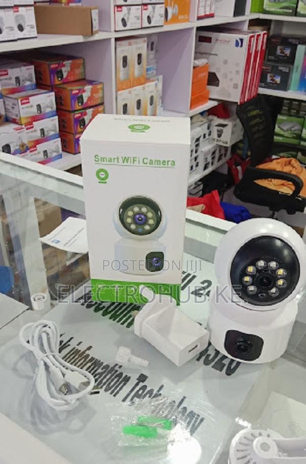 V380 Ac Powered Dual Lens Security Indoor CCTV Cameras--Nanny Camera