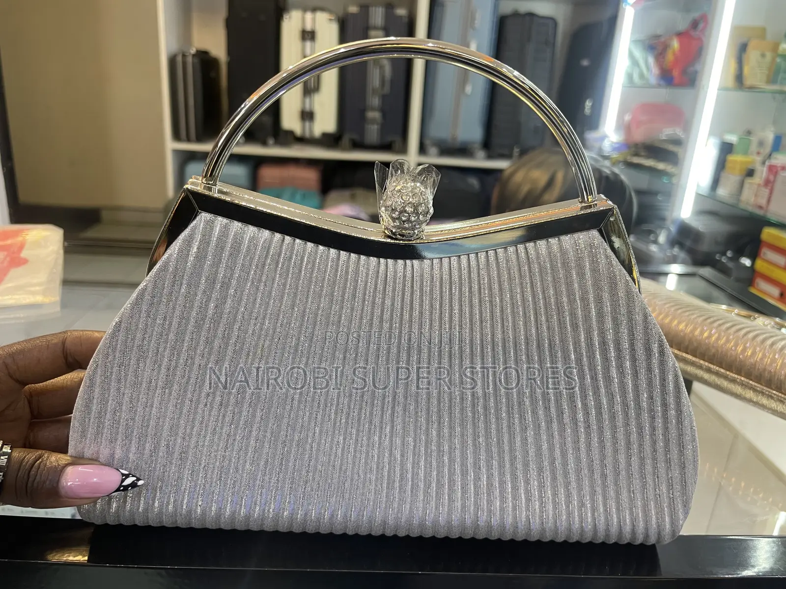 Gold Frame Evening Clutch Purse