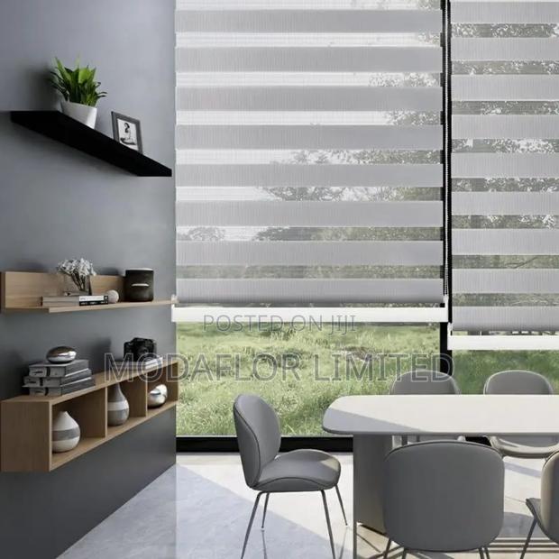 Stylish Zebra Roller Blind Installation - main view