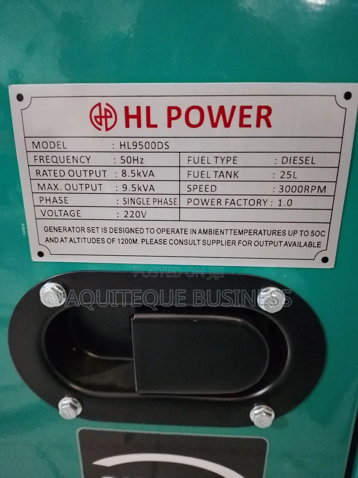 Generator Diesel 9.5kva