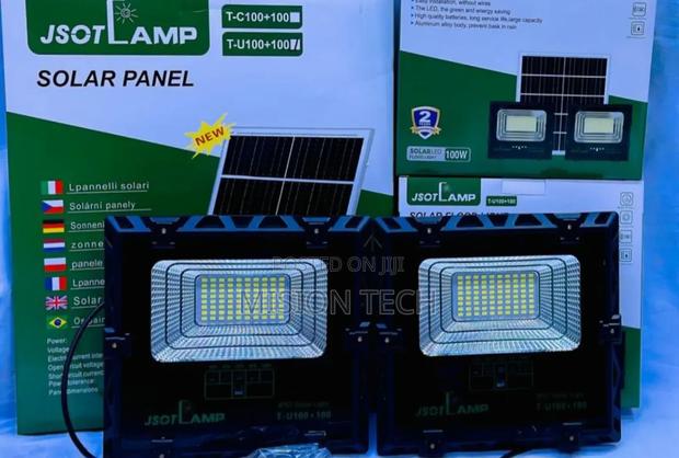 Jsot 2-in-1 200w+200w Solar Floodlight Kit Dual Remotes Ip67