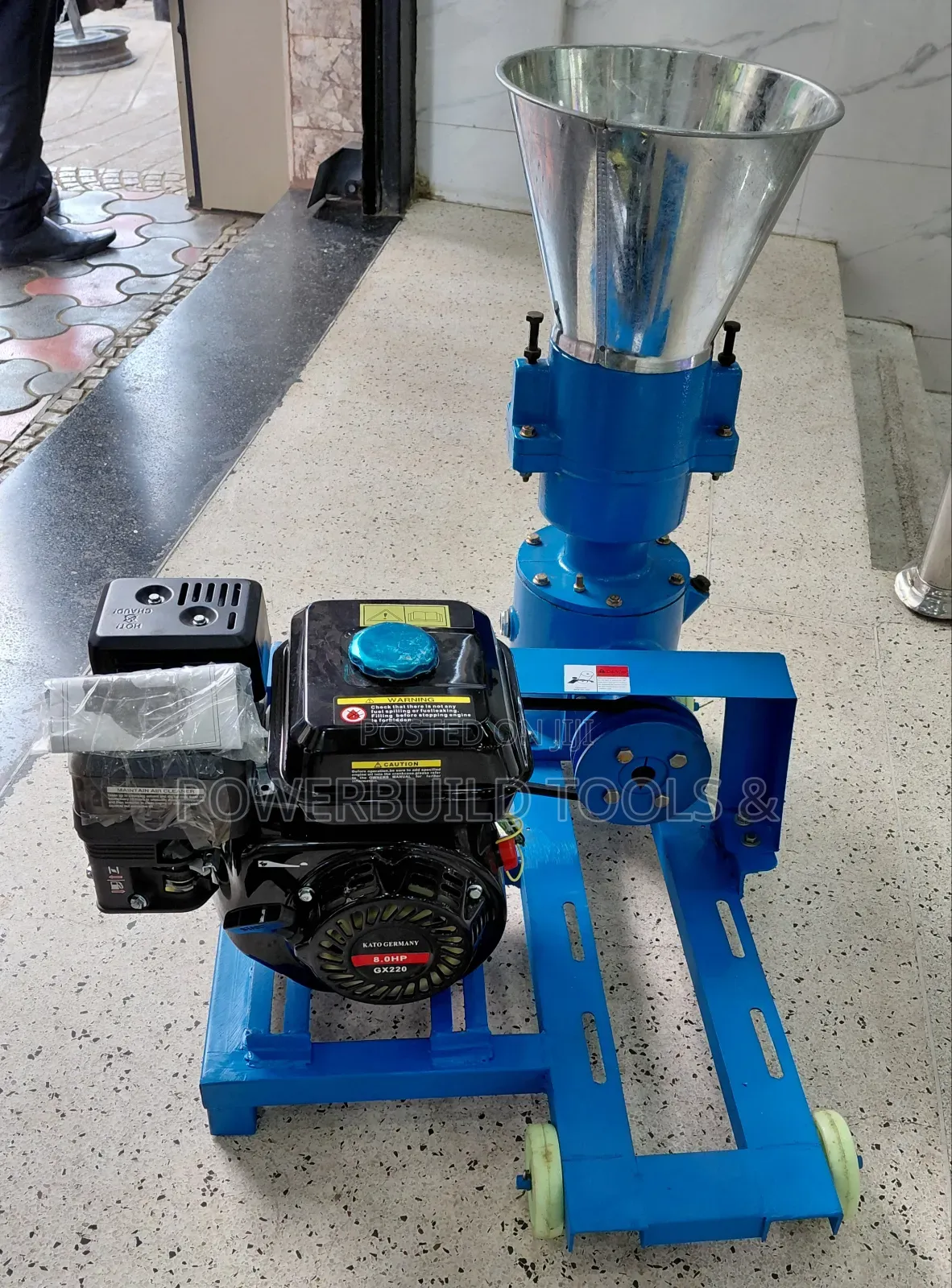 8hp Gasoline Powered Animal Feed Pelletizer 150kg/Hr