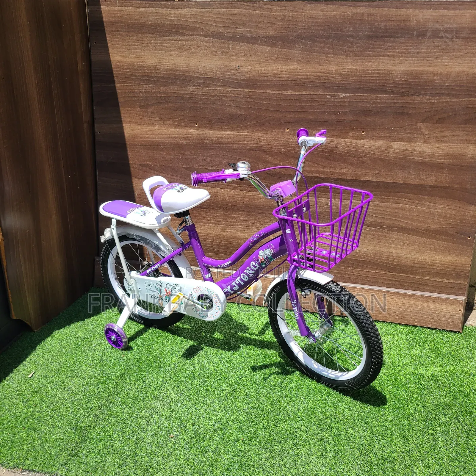 Purple Bicycle Size 16.(Draining Wheels)