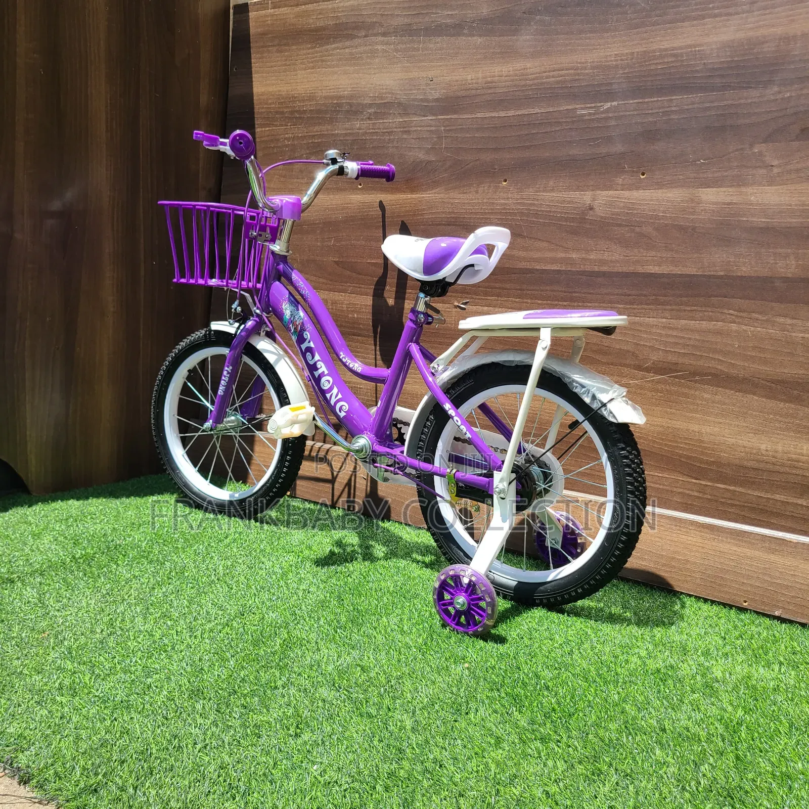 Purple Bicycle Size 16.(Draining Wheels)