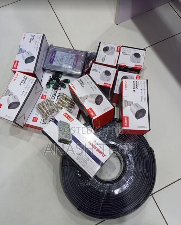 Eight Channels Dahua CCTV Package With 8 Channels DVR Set