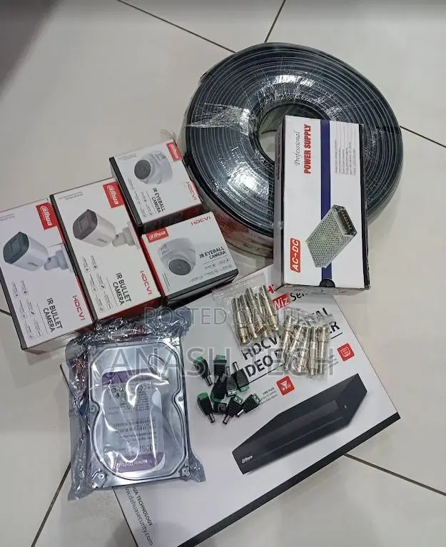 Approved 4 Channel Dahua CCTV Camera System Package
