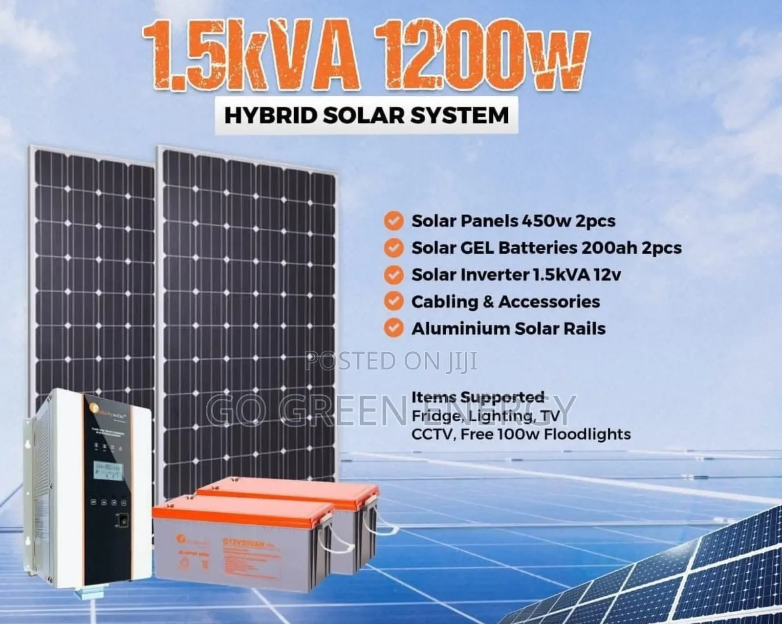 1.5kva Hybrid Solar System