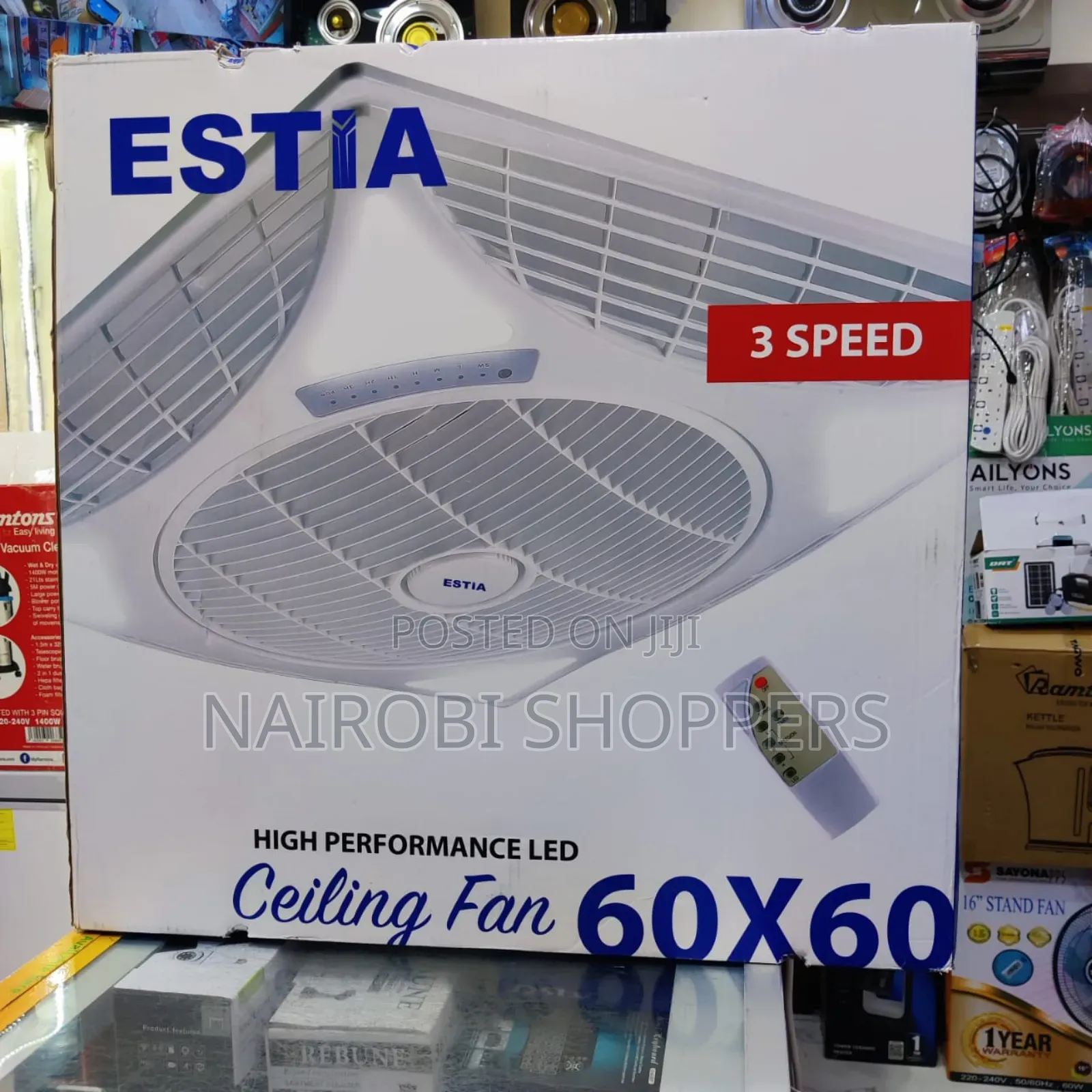 *Estia Recessed Ceiling Louver Fan 60cmx60cm