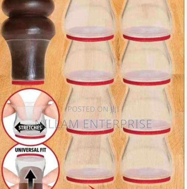 8pcs Thickened Round Bottom Table And Chair Footpad - main view