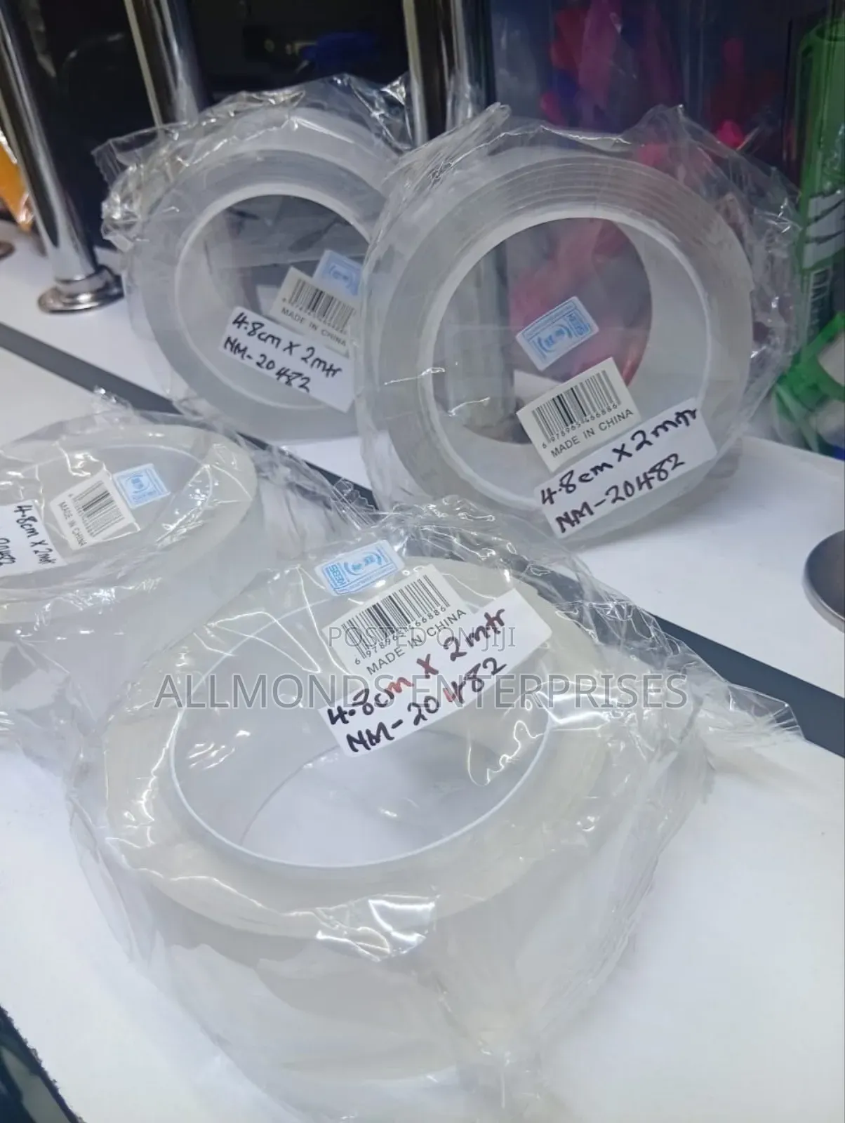 Clear Double Sided Tape 2 Inches (4.8cm by 2meters)