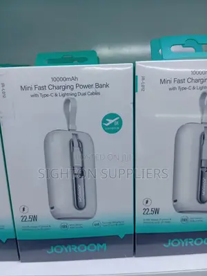 Joyroom Jr-L012 22.5w Mini Power Bank 10000mah With Dual Cables