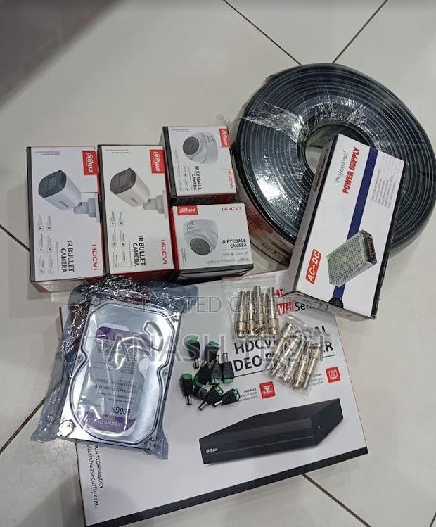 Dahua CCTV 4 Camera Set Full Package Kit Approved 4 1080p