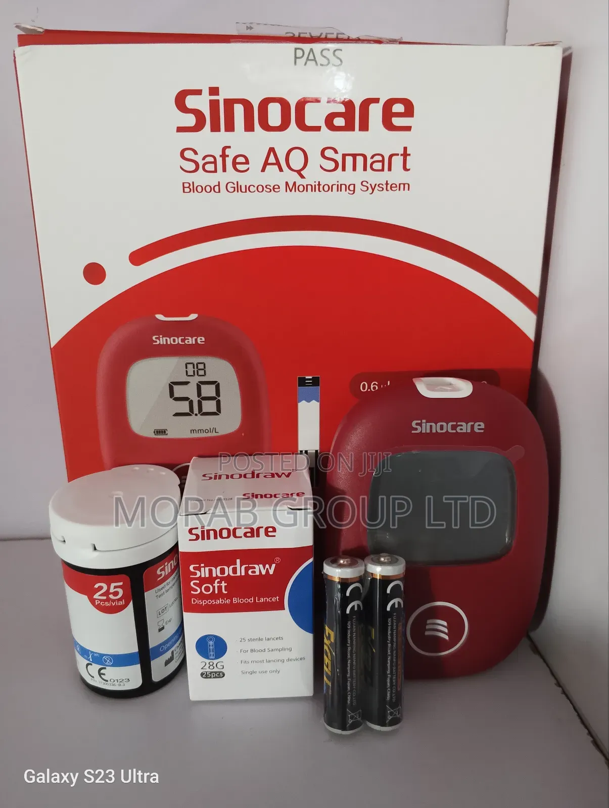 Blood Glucometer ( Sinocare Black November)
