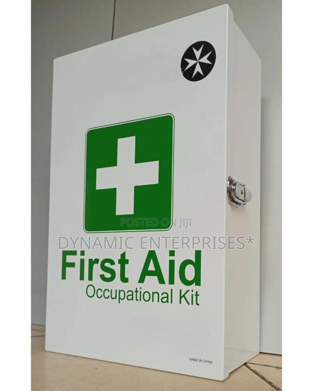 Occupational First Aid Kit in a Wall-Mountable Metal Case. - main view