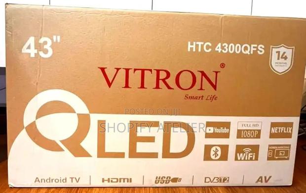 Vitron 43" Smart Android Tv Frameless Design With Gift - thumbnail 2