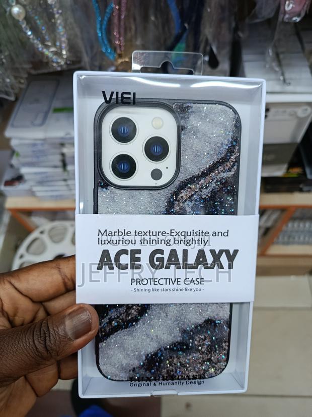 Xasii iPhone 14 Pro Max Fashion Marble Pattern Glitter Sparkle Case - main view