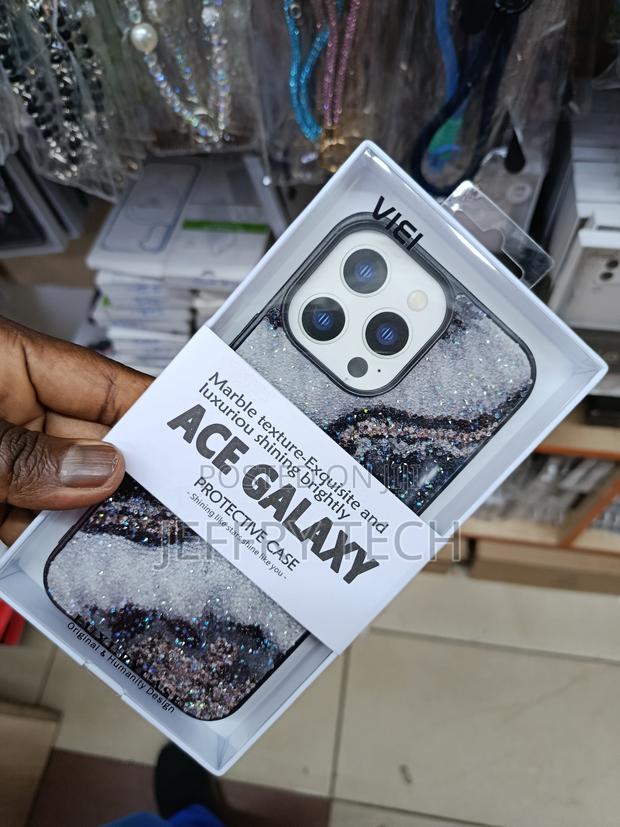 Xasii iPhone 14 Pro Max Fashion Marble Pattern Glitter Sparkle Case - thumbnail 2