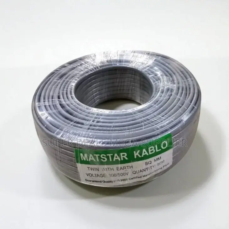 Long Lasting 2.5mm Twin With Earth Electrical Cable Flame Resistant