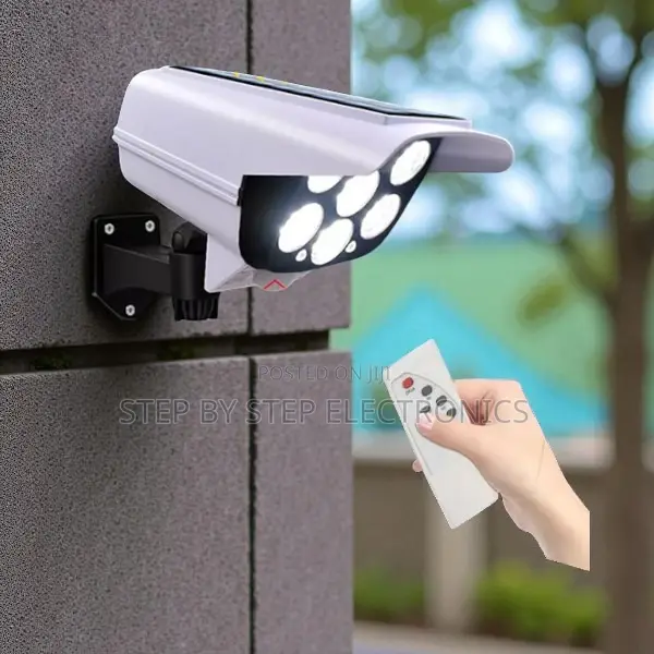 Dummy Fake CCTV Camera Solar Light Motion Sensor Outdoor Security