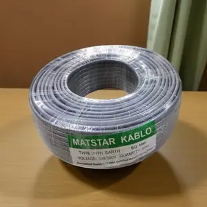 Flame Retardant 2.5mm Twin With Earth Electrical Wiring Cable Flexible