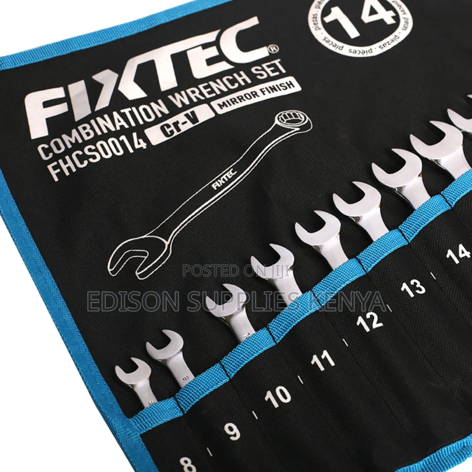Combination Spanner Set 14pcs Fixtec Combination Spanners Wrench Set