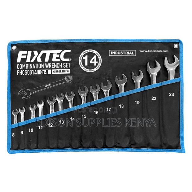 Combination Spanner Set 14pcs Fixtec Combination Spanners Wrench Set - thumbnail 5