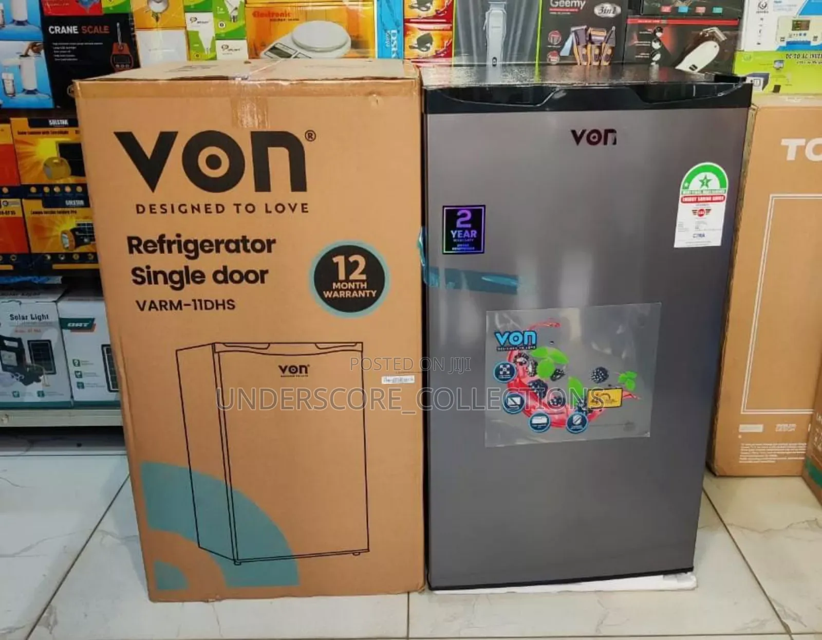 *90l Von Fridge Single Door
