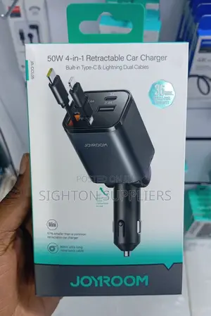 Joyroom Jr-Ccl05 Retractable Car Charger 4 in 1